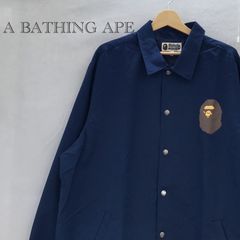 A BATHING APE 猿フェイス バックロゴプリント コーチジャケット