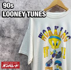 90s ルーニー・テューンズ『ペペ・ル・ピュー』tシャツ/L/レッド/USA製