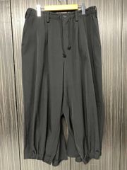 試着のみ】Yohji Yamamoto 定番ウールギャバサルエルパンツ - メルカリ