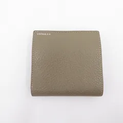 【瀬戸大橋店】 中古 二つ折り財布 VINTAGE REVIVAL PRODUCTIONS 小さい縦づかい財布 - ベージュ 【124】
