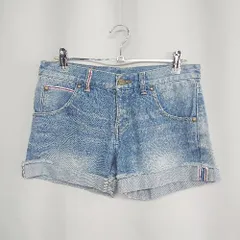 ◇ SLOBE IENA スローブイエナ コットン100%　デニム生地 ショートパンツ サイズ36 ライトブルー レディース E  【1408220065349】のサムネイル