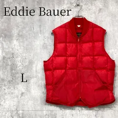 Eddie Bauer エディーバウアー グースダウンベスト80s 赤 40 L ヴィンテージ ビンテージ グースダウン 80年代 カナダ製表記 オールドファッション アウトドア キャンプ 釣り アメカジ ストリート