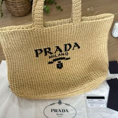 美品・希少】PRADA ラフィア トートバッグ 1BG422 2023SS - メルカリ