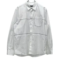 UNDERCOVERISM 03SS 瘡蓋デザイン手刺繍ステッチプリントシャツ クラスト Archive scab期 名作 ブラウス トップス U217のサムネイル