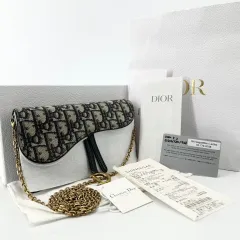 百貨店購入 Dior オブリーク サドル WOC チェーン 財布 クロスバッグのサムネイル