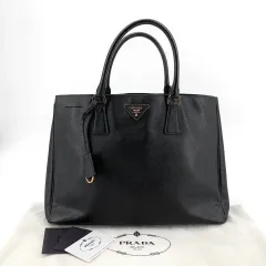 店舗購入 PRADA プラダ サフィアーノ ラックス ゴールド金具 トートバッグ bn1844