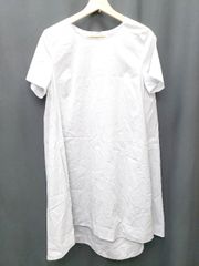 ◇ ⊂　Φ COS　コス コットン 半袖 膝下丈 ワンピース サイズ36 グレー レディース P 【1409090003691】