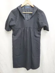 ◇ ⊇ LA MARINE FRANCAISE マリンフランセーズ ゆったり 半袖 ミニ丈 ワンピース 表記なし ネイビー レディース P  【1409090033605】のサムネイル