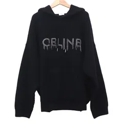 CELINE セリーヌ チェーン フーデッド  セーター ブラック 2AG74430U L メンズ 中古のサムネイル