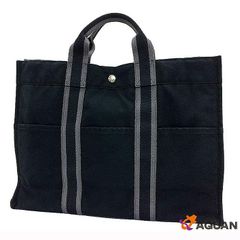 HERMES ブラック トートバッグ フールトゥMM aq12920 - メルカリ