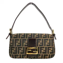 フェンディ FENDI ズッカ柄 マンマバケット ショルダーバッグ キャンバス ブラウン ゴールド金具【中古】のサムネイル