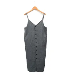 ロペピクニック ROPE Picnic ジャンパースカート ロング フロントボタン シンプル 40 グレー 灰 /KT29
