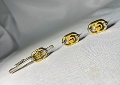 GUCCI グッチ インターロッキングG ゴールド&シルバー ヴィンテージ