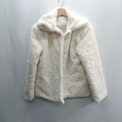 ■ ⊇ by muni:r 長袖 ファーコート サイズF アイボリー レディース E  【1409100050844】のサムネイル