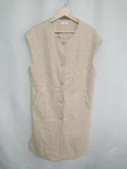 ◇ ⊇ URBAN RESEARCH ITEMS フロントボタン 袖なし ロング ワンピース サイズF レディース E  【1409100052732】のサムネイル