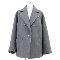 SALE【極美品】TAE ASHIDA タエアシダ チェスター コート サイズ S メンズ レディース ユニセックス エンブレムボタン ダブルブレスト ウール100％ アウター グレー 灰色 日本製