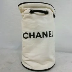 【中古】CHANEL シャネル 巾着ミニバッグ ホワイト系 ノベルティ