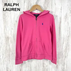 POLO RALPH LAUREN ポロラルフローレン ポニーロゴ刺繡 フルジップアップ パーカー ピンク y2k
