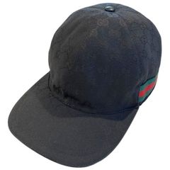 Gucci ブラック GGパターン キャップ - メルカリ