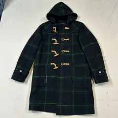 S) POLO RALPH LAUREN ポロラルフローレン ブラックウォッチ タタン チェック ダッフルコート トグルボタン コートのサムネイル