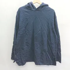 ◇ ⊇ nano universe スリット加工 長袖 パーカー サイズ表記なし ネイビー レディース E  【1409100061949】のサムネイル