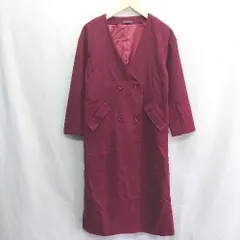 ◇ ⊇ URBAN RESEARCH アーバン リサーチ ウール混合 長袖 コート サイズS レッド系 レディース E  【1409100065015】のサムネイル