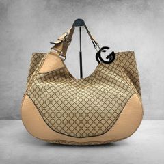 GUCCI アビー 黒 レザー ワンショルダー 189833 ホーボーバッグ - メルカリ