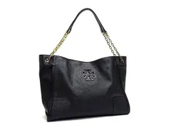TORY BURCH トリーバーチ トートバッグ ブリテン コレクション ブラック系 PVC レディース チェーン ゴールド金具 超美品