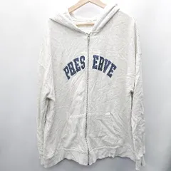 ◇ ⊇ apres jour mignon アプレジュールミニョン 綿 長袖 パーカー サイズLL グレー系 レディース E  【1409240001324】のサムネイル