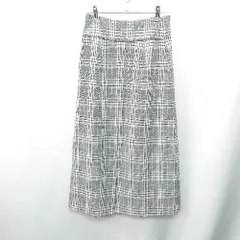 ◇ Θ PLST プラステ グレンチェック マキシ フレアー スカート サイズM グレー レディース E  【1409240002475】のサムネイル