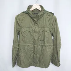 ◇ ⊇ allureville アルアバイル 綿混合 フード収納可能 長袖 ジャンパー サイズ2 カーキ系 レディース E  【1409240004738】