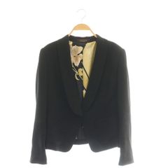 LEONARD テーラードジャケット ネイビー花柄トリム Lサイズ 美品