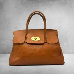 archive leather bag vintage leather tote turn lock bag genuine leather handbag natural leather y2k grunge vintage tote 2862のサムネイル