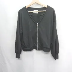 ◇ ⊇ Discoat ジップアップ 長袖 パーカー サイズF ブラック レディース E  【1409240021292】のサムネイル