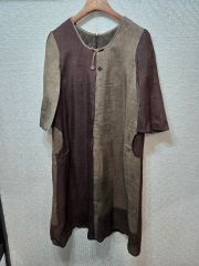 イロジカケ｜タイダイ藍染め ダブルガーゼ カシュクールワンピース