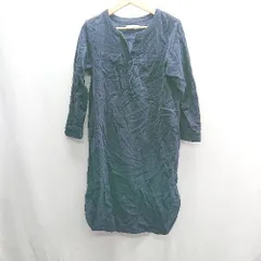 ◇ ⊇ Sonny Label URBAN RESEARCH コーデュロイ スリット加工 長袖 ロング丈 ワンピース サイズF ネイビー レディース E  【1409240028222】のサムネイル