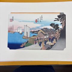 井堂雅夫「幻想の首里城」木版画 額装 風景画 沖縄 琉球 インテリア