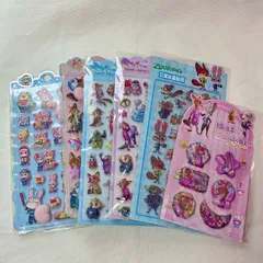 ズートピアシールセット　おしりシール、ぷっくりシール、ウォーターシール