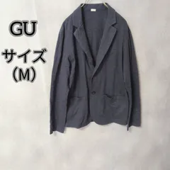 【GU】 ジーユー （М） クルージャケット ジャケットシャツ ネイビー メンズ