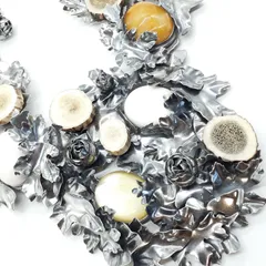 BOTTEGA VENETA  ボッテガヴェネタ ネックレス シルバー SILVER 925 クォーツ シェル アントラー 2010SSのサムネイル