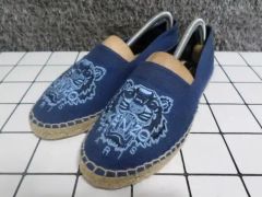 KENZO タイガー刺繍 スリッポン ネイビー - メルカリ