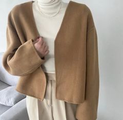 最終お値下げ)ベイジBEIGE, ショート丈ダウンコート WジップMサイズ