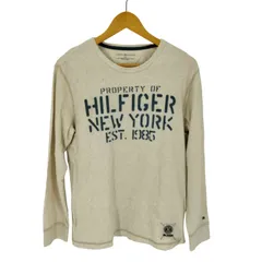 トミーヒルフィガー TOMMY HILFIGER ステンシル 長袖カットソー ロンT メンズ import：L 