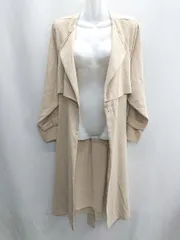 ◇ ◎ ⊂ mysty woman ミスティウーマン 長袖 スプリングコート サイズF ベージュ系 レディース E  【1410100017096】のサムネイル