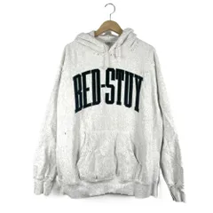 FLAGSTUFF　F-LAGSTUF-F　フラグスタフ　23AW　FS1259　BED-STUYBORO　HOODIE　ダメージ加工　フーディー　パーカー　XLサイズ　グレーのサムネイル