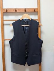 美品タグ付>TAGLIATORE ブラウン ウール ダブル ジレ サイズ42 - メルカリ