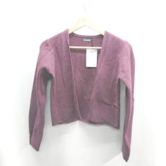 ◇ ⊇◎●未使用● Tiaclasse ティアクラッセ 長袖 カーディガン サイズM ボルドー レディース E 【1410100055739】