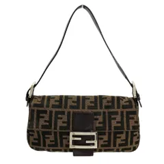 フェンディ FENDI マンマバケット ショルダーバッグ ブラウン シルバー金具 ズッカ レディース【中古】のサムネイル