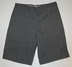 送料無料! USED Dickies ディッキーズ ワークショーツ ショートパンツ チェック柄 GREY系 W36 DS-25