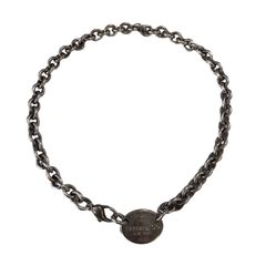 Tiffany & Co. ティファニー オーバル チョーカーチェーンネックレス TIFFANY&Co. ティファニー リターン トゥ オーバル タグ Sv925